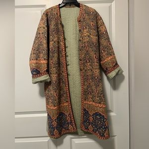 Vintage reversible quilted cotton coat
